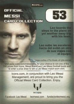 2013 Icons Official Messi Card Collection (UK/Spain) #53 Lionel Messi Back