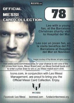 2013 Icons Official Messi Card Collection (UK/Spain) #78 Lionel Messi Back