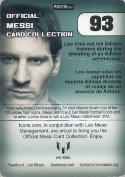 2013 Icons Official Messi Card Collection (UK/Spain) #93 Lionel Messi Back