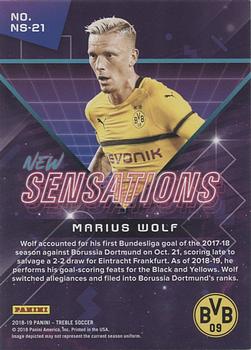 2018-19 Panini Treble - New Sensations #NS-21 Marius Wolf Back