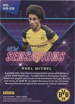 2018-19 Panini Treble - New Sensations Red #NS-29 Axel Witsel Back