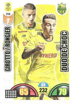 2018-19 Panini Adrenalyn XL Ligue 1 #216 Andrei Girotto / Valentin Rongier Front