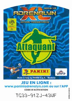 2018-19 Panini Adrenalyn XL Ligue 1 #396 Max-Alain Gradel Back