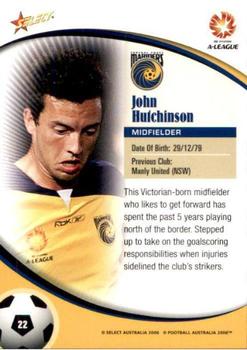 2006 Select A-League #22 John Hutchinson Back