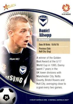 2006 Select A-League #34 Daniel Allsopp Back