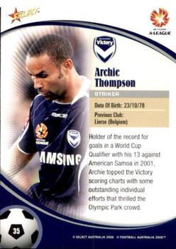 2006 Select A-League #35 Archie Thompson Back
