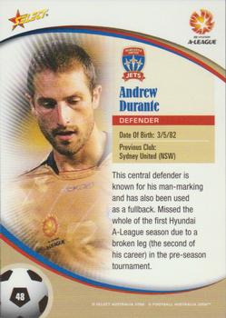 2006 Select A-League #48 Andrew Durante Back