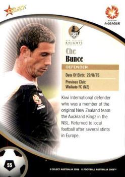 2006 Select A-League #55 Che Bunce Back