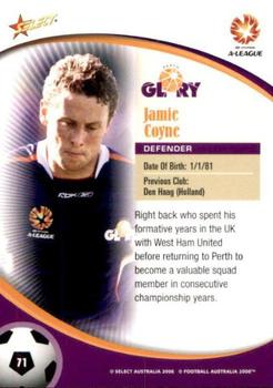 2006 Select A-League #71 Jamie Coyne Back