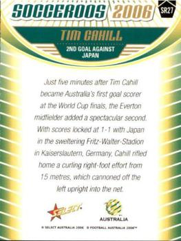 2006 Select A-League - Socceroos #SR27 Tim Cahill Back