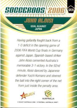 2006 Select A-League - Socceroos #SR28 John Aloisi Back