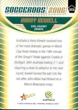 2006 Select A-League - Socceroos #SR30 Harry Kewell Back