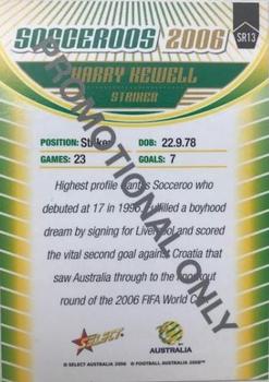2006 Select A-League - Promos #SR13 Harry Kewell Back