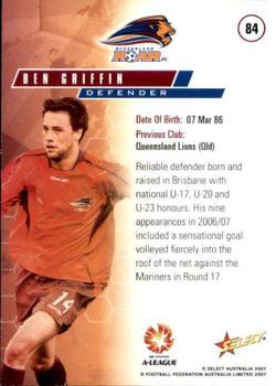 2007 Select A-League #84 Ben Griffin Back
