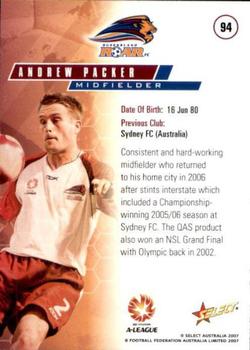 2007 Select A-League #94 Andrew Packer Back