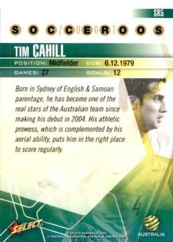 2007 Select A-League - Socceroos #SR5 Tim Cahill Back