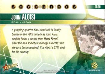 2007 Select A-League - Socceroos #SR30 John Aloisi Back