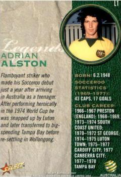2007 Select A-League - Legends #L1 Adrian Alston Back