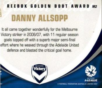 2007 Select A-League - Medalists #M2 Danny Allsopp Back
