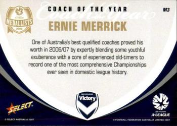 2007 Select A-League - Medalists #M3 Ernie Merrick Back