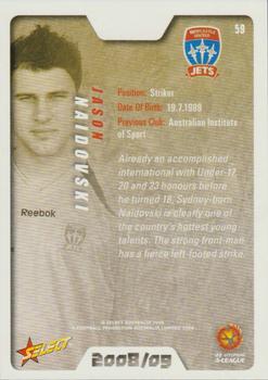 2008-09 Select A-League #59 Jason Naidovski Back