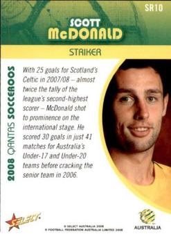 2008-09 Select A-League - Socceroos #SR10 Scott McDonald Back