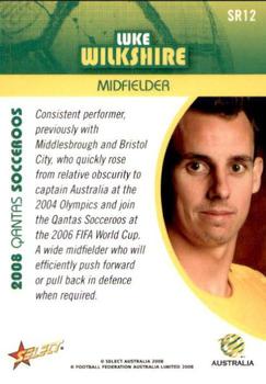 2008-09 Select A-League - Socceroos #SR12 Luke Wilkshire Back