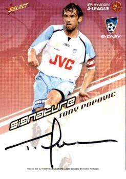 2008-09 Select A-League - Signatures #A7 Tony Popovic Front