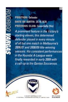 2009-10 Select A-League #60 Rodrigo Vargas Back