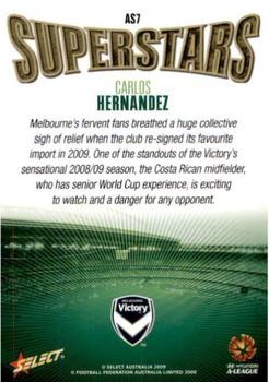 2009-10 Select A-League - Superstars #AS7 Carlos Hernandez Back
