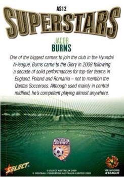 2009-10 Select A-League - Superstars #AS12 Jacob Burns Back