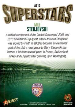 2009-10 Select A-League - Superstars #AS13 Mile Sterjovski Back