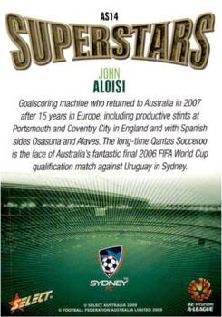 2009-10 Select A-League - Superstars #AS14 John Aloisi Back