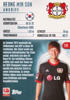 2013-14 Topps Chrome Bundesliga #128 Heung Min Son Back