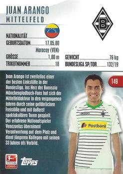 2013-14 Topps Chrome Bundesliga #149 Juan Arango Back