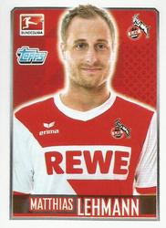 2014-15 Topps Fussball Bundesliga Stickers #150 Matthias Lehmann Front