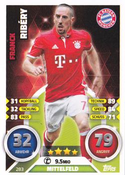 2016-17 Topps Match Attax Bundesliga #283 Franck Ribéry Front