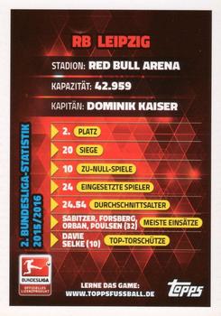 2016-17 Topps Match Attax Bundesliga #336 Clubkarte Back