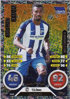 2016-17 Topps Match Attax Bundesliga #348 Salomon Kalou Front