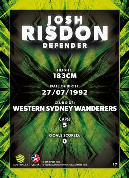 2018 Tap 'N' Play Caltex Socceroos #17 Josh Risdon Back