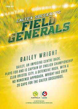 2018 Tap 'N' Play Caltex Socceroos - Field Generals #CFG-01 Bailey Wright Back