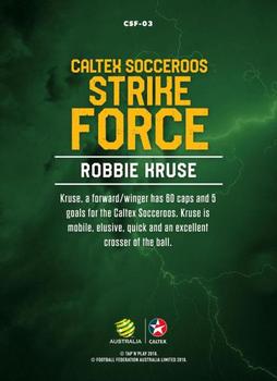 2018 Tap 'N' Play Caltex Socceroos - Strike Force #CSF-03 Robbie Kruse Back