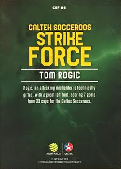 2018 Tap 'N' Play Caltex Socceroos - Strike Force #CSF-06 Tom Rogic Back