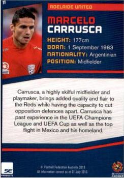2013-14 SE Products A-League & Socceroos #11 Marcelo Carrusca Back