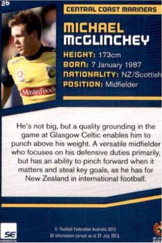 2013-14 SE Products A-League & Socceroos #26 Michael McGlinchey Back