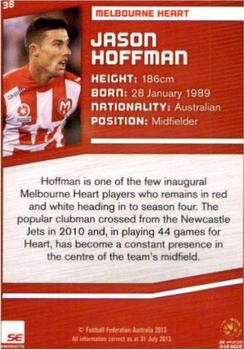 2013-14 SE Products A-League & Socceroos #38 Jason Hoffman Back