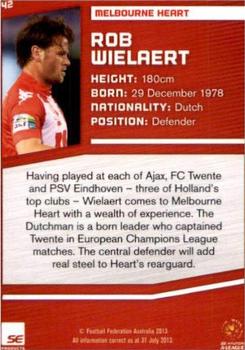 2013-14 SE Products A-League & Socceroos #42 Rob Wielaert Back