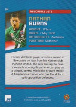 2013-14 SE Products A-League & Socceroos #56 Nathan Burns Back