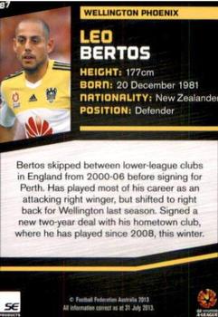 2013-14 SE Products A-League & Socceroos #87 Leo Bertos Back