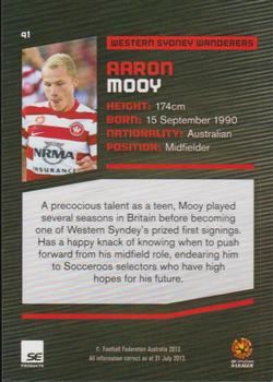 2013-14 SE Products A-League & Socceroos #91 Aaron Mooy Back